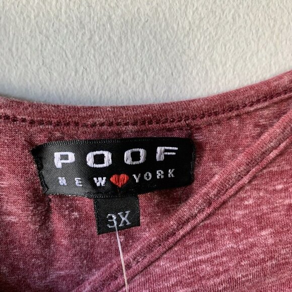 poof New York short sleeve purple plus size tops for women 3X - Picture 4 of 4